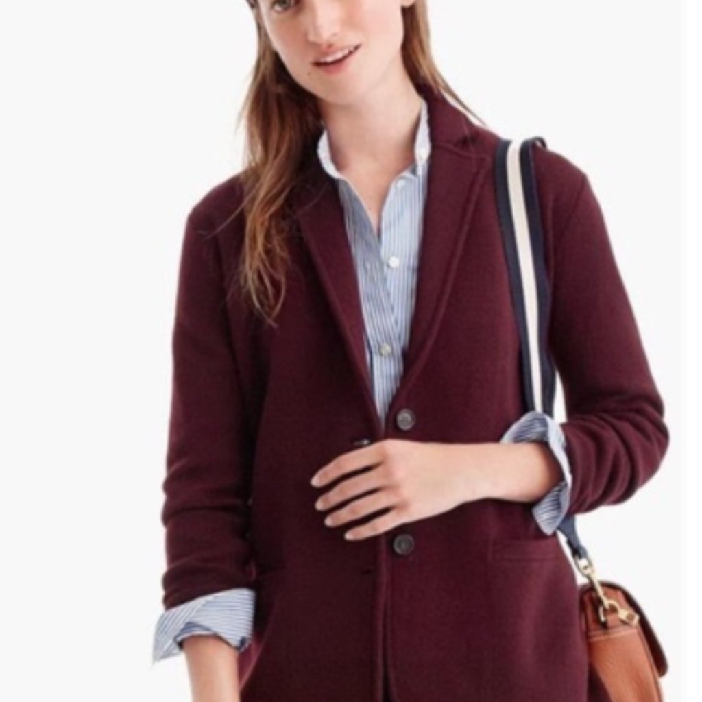 J. Crew - Women's Merino Wool Sweater Blazer - Size Xxs